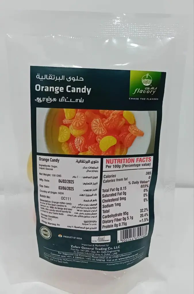 FLAVORY - ORANGE CANDY 100G